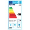 KBS Edelstahl Glastürkühlschrank KU 1426 G