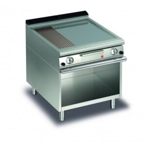 Baron Afg Gas Brat-Grillplatte FTLRGVC72Q glatt + gerillt hartverchromt